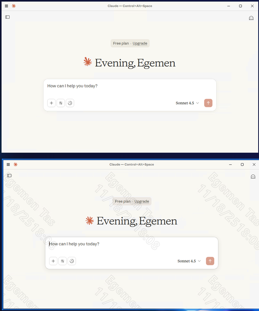 Claude Desktop - Standard vs Isolated in Netzilo Workspace